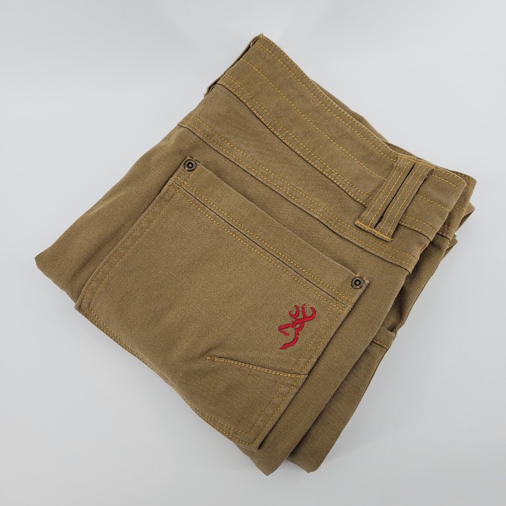 Browning Heritage Collection Men's Khaki Tan Canvas Pants Size 32/34‎